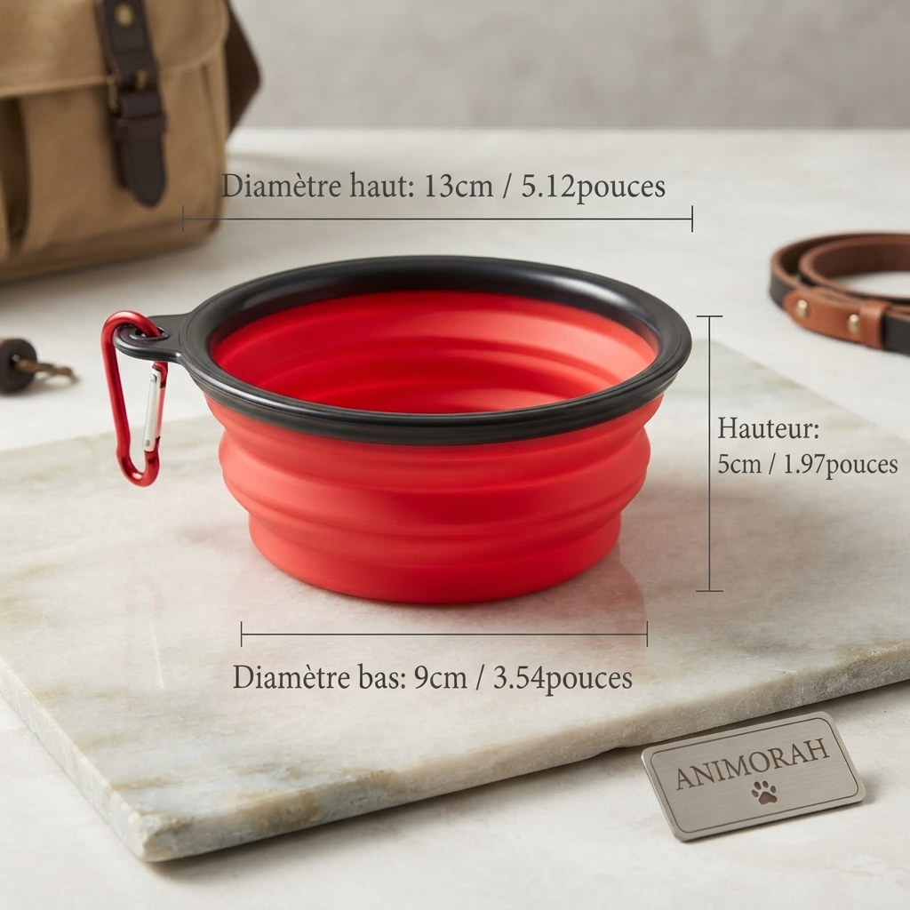 Bol pliant pour chien bol de voyage pour chien | Animorah