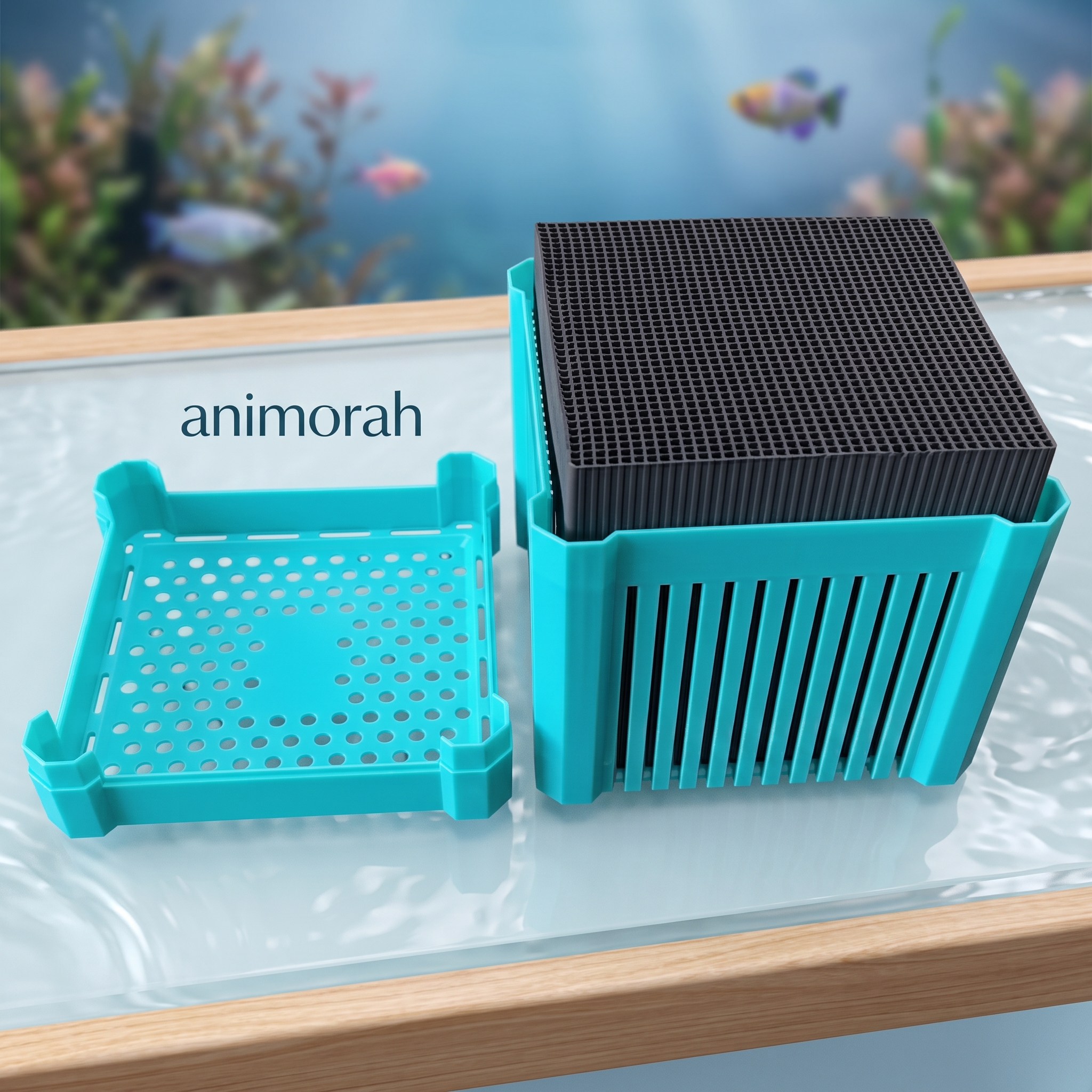 Filtre cubique au charbon actif pour aquarium | Animorah