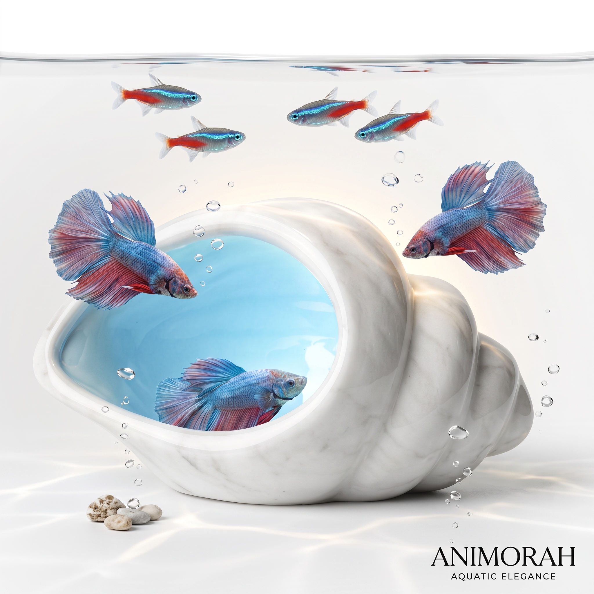 Grotte d'aquarium en céramique pour décor d'aquarium | Animorah