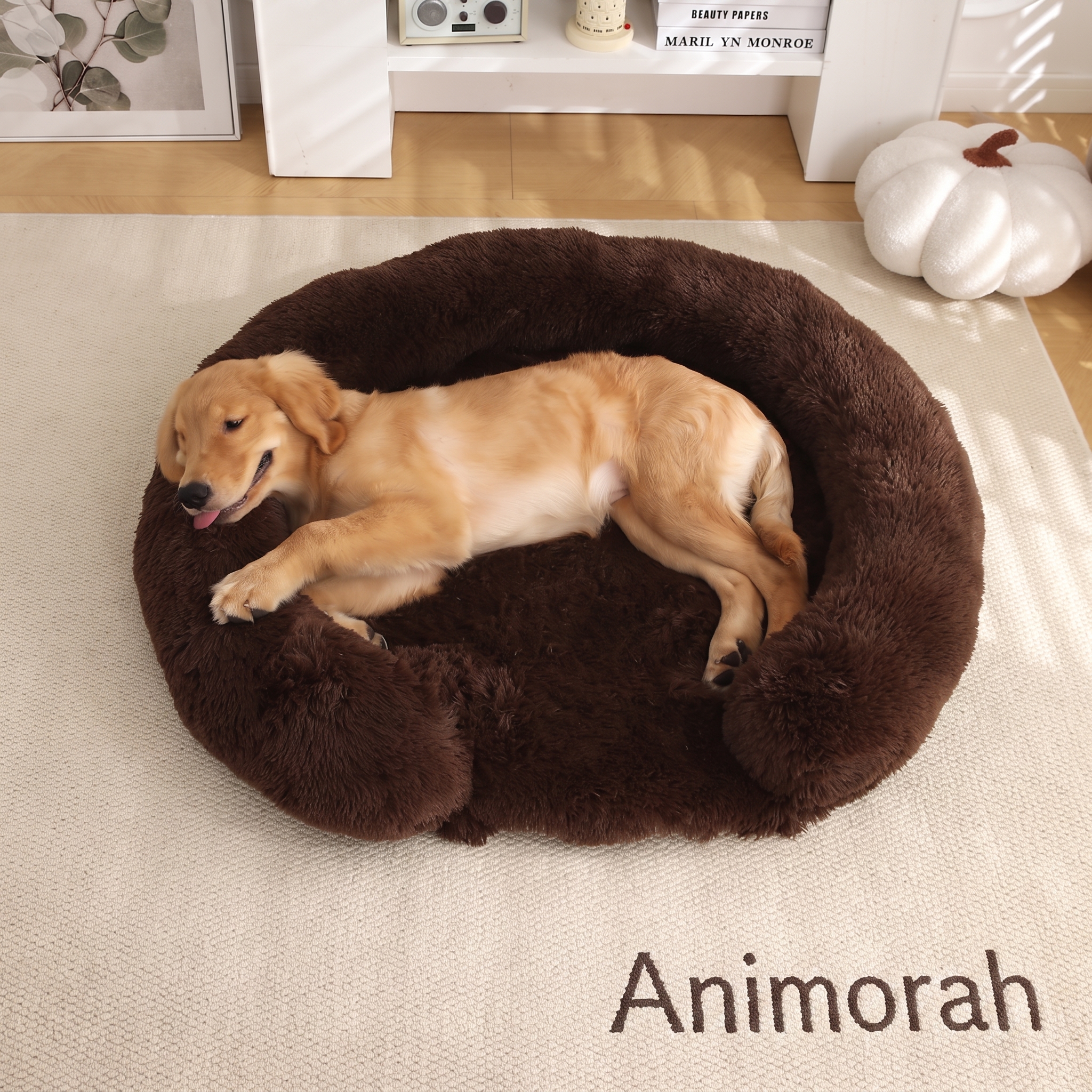 Lit cocooning pour chien – Tapis douillet et isolant pour l’hiver | Animorah