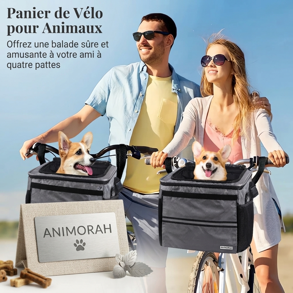 Panier de vélo pour chien | Animorah
