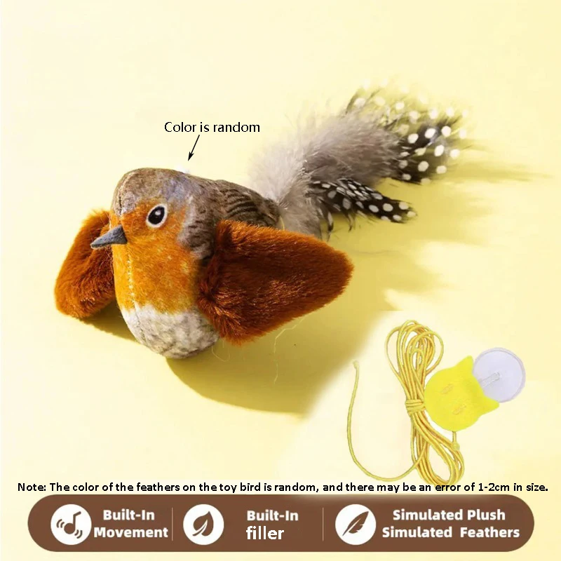 Jouet pour chat qui imite le chant d'oiseaux | Animorah
